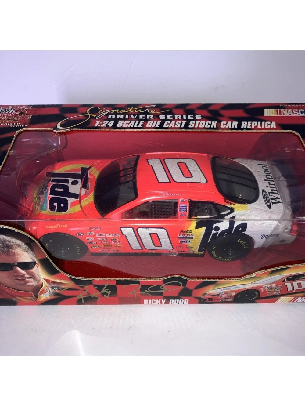VINTAGE 1998 Ricky Rudd #10 Tide NASCAR Racing Champions 1:24 Diecast NEW